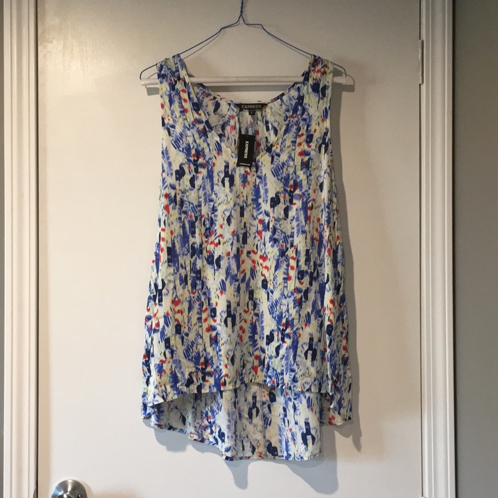 NWT! Casual fit multi-colored tank from Express